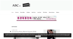 Desktop Screenshot of entradasyconciertos.com